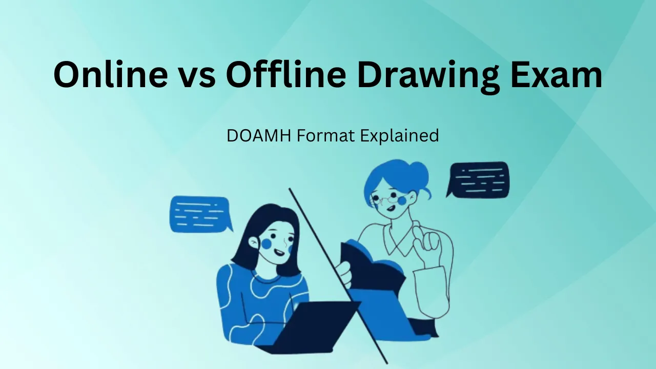 Online vs Offline Drawing Exam
